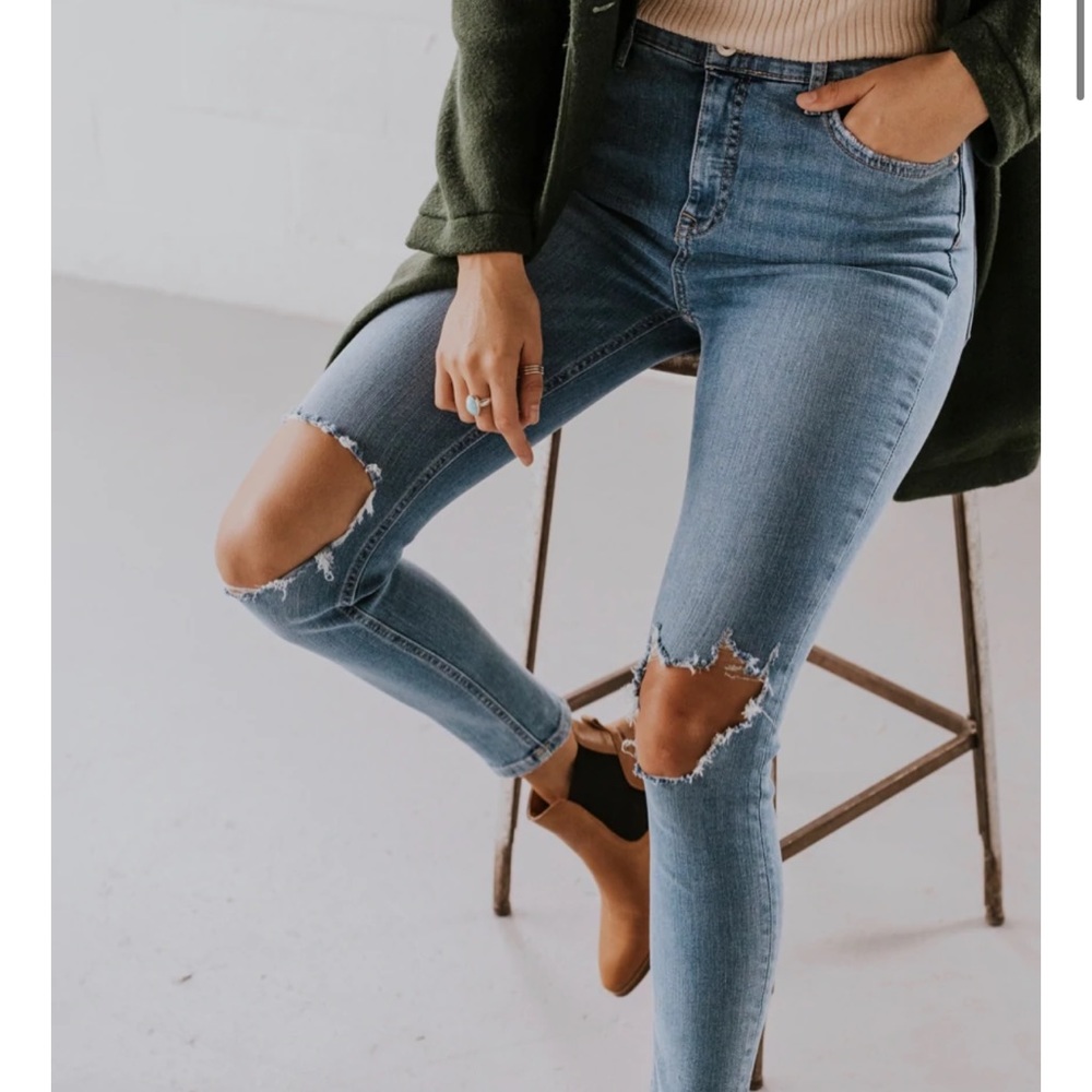 Free People Busted Knee Skinny
